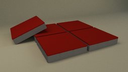 Плитка квадрат 297x297x60 Красный